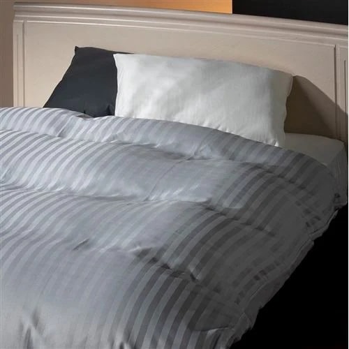 [シングル] フランスベッド 掛布団カバー KCウィレットストライプWHS ホテルズセレクト ホワイト 13,200円