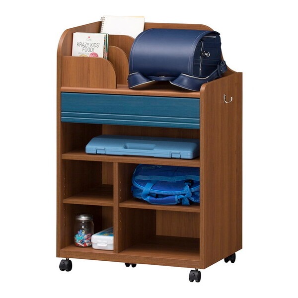 白井産業 LAK-9565W DK ランドセルラック ランドキッズ メーカー直送