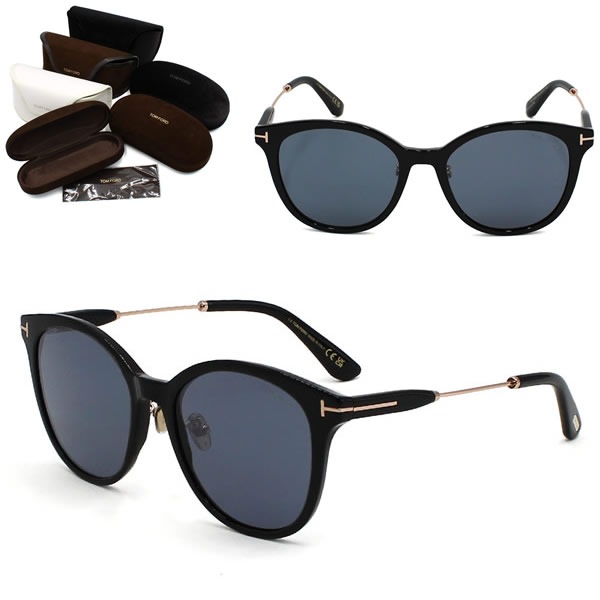 サングラス FT1140-K/S 01A 55 サングラス EYEWEAR アジアンフィット ブラック ブルーグレー メンズ レディース ユニセックス