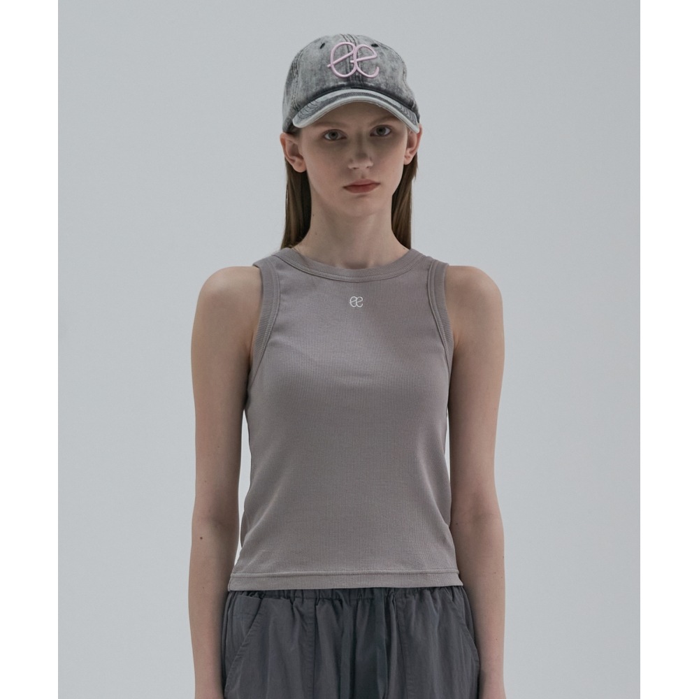 ELLIOTI エッセンシャル ノースリーブ トップ_モカ