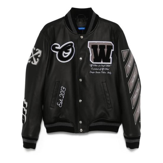 OFF WHITE Men Bomber Jackets OMJA122C99LE A004 1010 BLACK