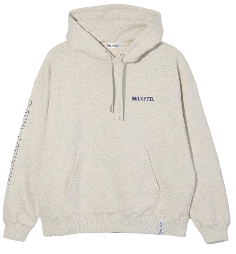 [ミルクフェド] ステンシルロゴベーシックスウェットフーディー STENCIL LOGO BASIC SWEAT HOODIE 103243012004 OATMEAL M