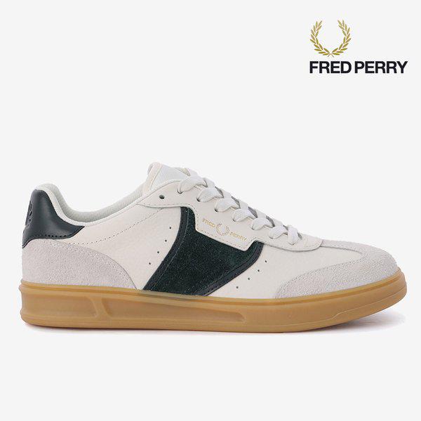 男性（FRED PERRY）B4テクスチャードレザー スエード レザースニーカー SFPM2612323 760