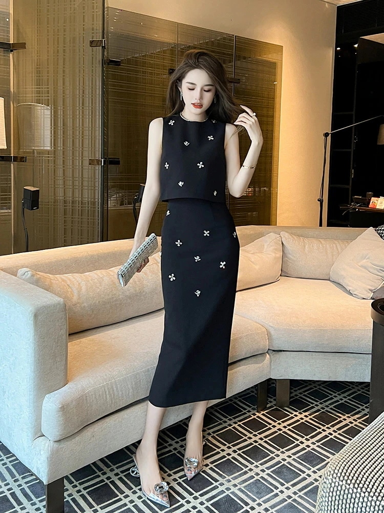 2024新作 気質 二次会 セットアップ レディース お呼ばれドレス パーティードレス ロングドレス セット