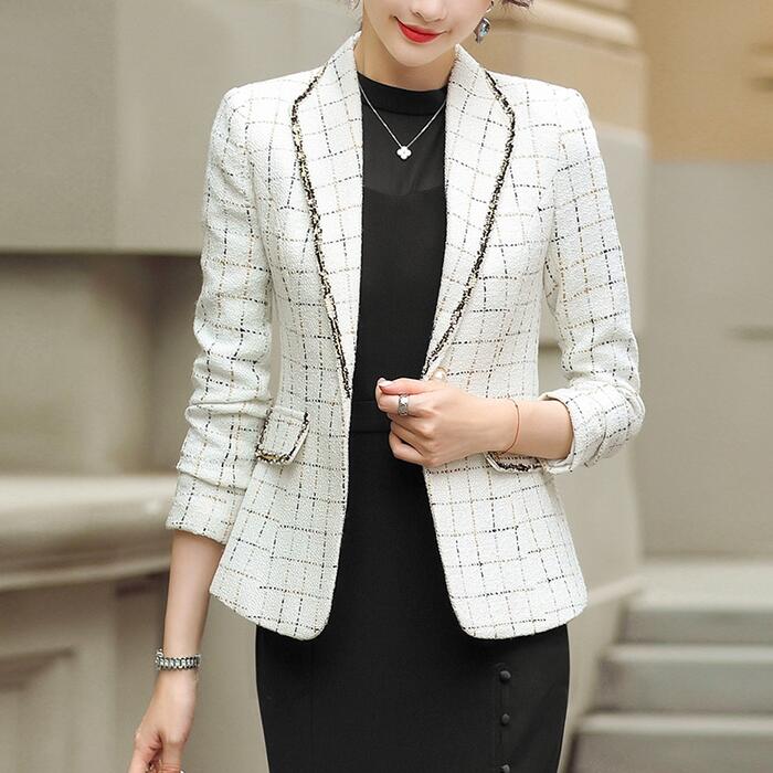 アウター コート ジャケット ツイード テーラード レディース きれいめ カジュアル 大人 可愛い 体型カバー シンプル セレモニー お呼ばれ オケージョン 通勤 ホワイト 白 ブラック 黒 春 秋 6,421円