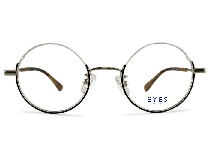 アイイエス E YES 2447 アンダーリム 逆ナイロール 伊達 度付き メタル レディース 老眼鏡 遠近両用 メガネ 眼鏡 めがね 44サイズ ey