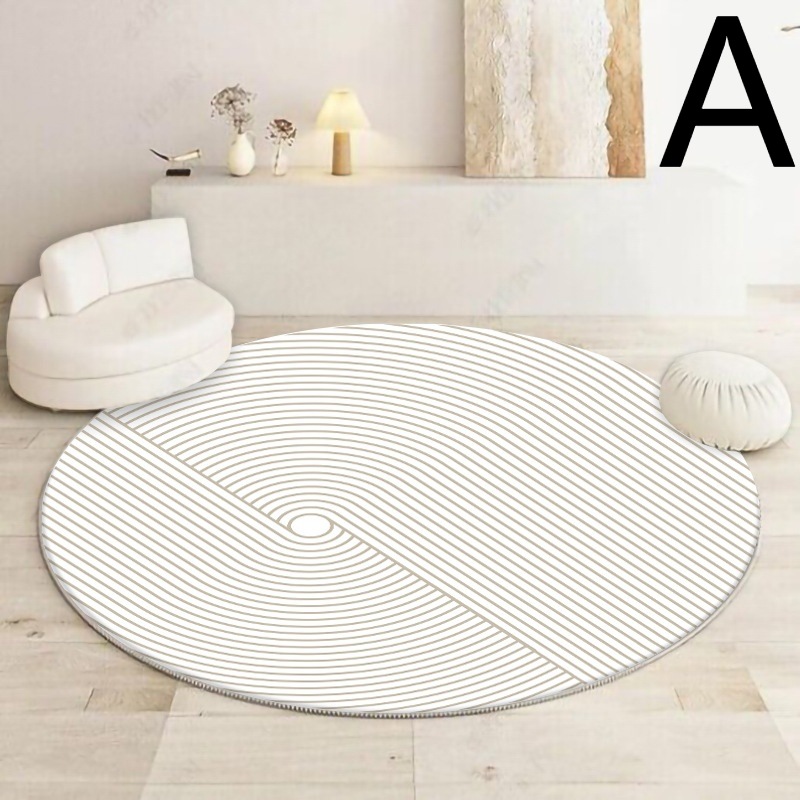 カシミヤの家を模したシンプルな絨毯リビングルーム軽量で贅沢な円形のティーマット家庭用寝室ベッドサイド絨毯直径160cm