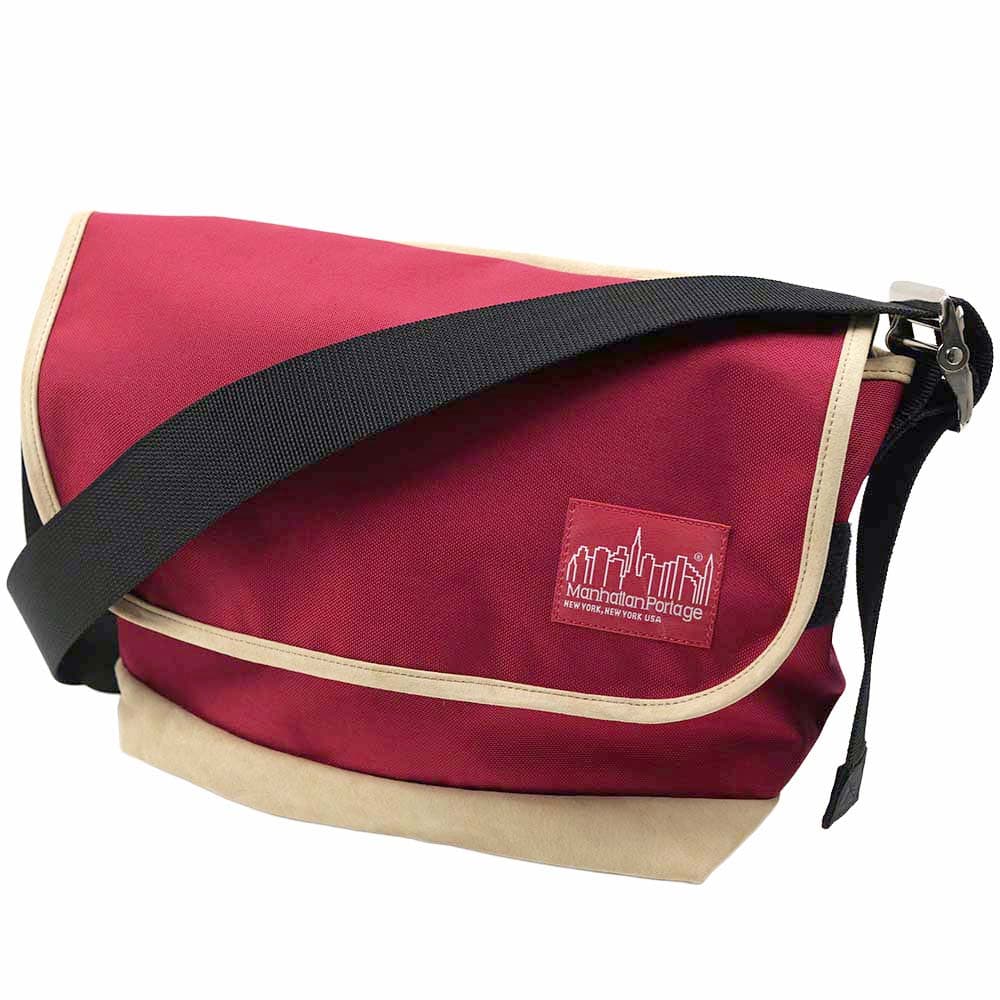 マンハッタンポーテージ バッグ ショルダーバッグ レッド Other Pig Suede/ CORDURA Nylon 1606VJRSD13-RED