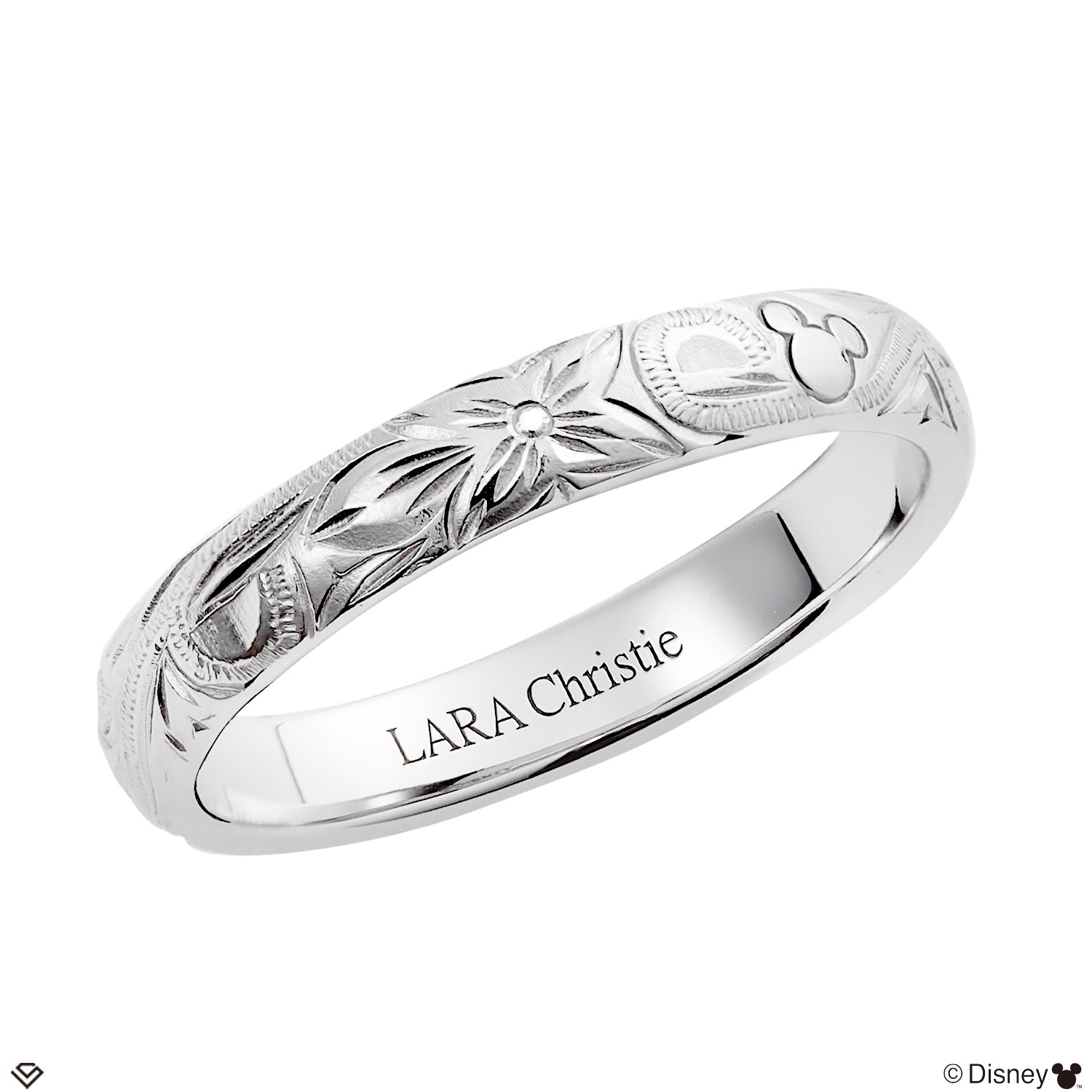 指輪 レディース ハワイアンジュエリー ディズニー リング シルバー シルバー925 プルメリア 「ミッキー」