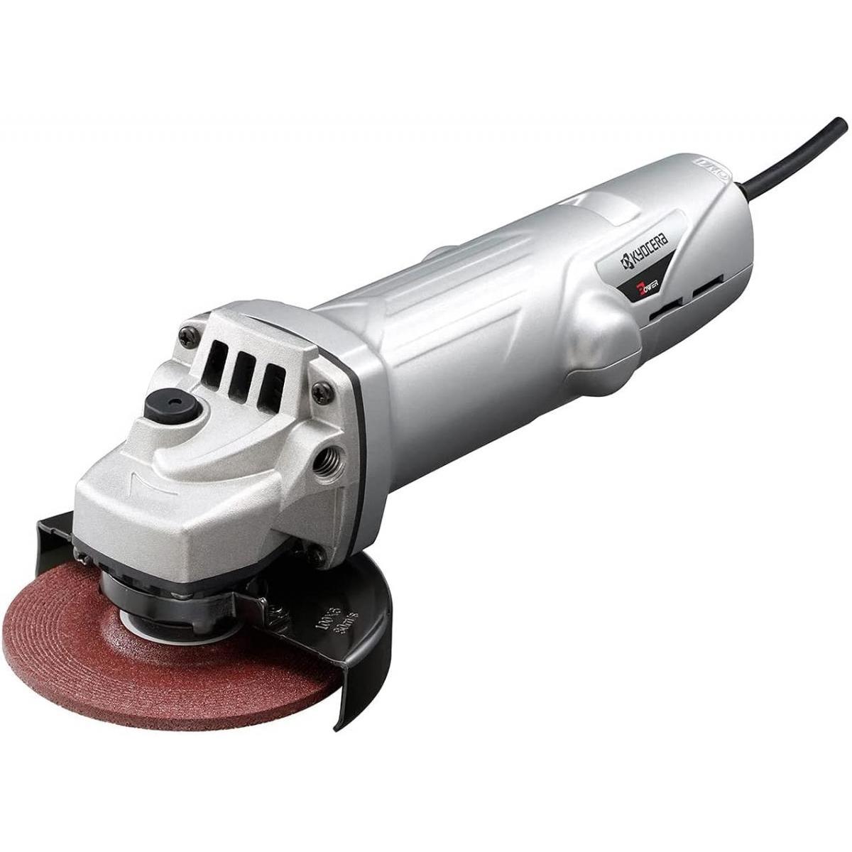 【在庫有・即納】RYOBI(リョービ) リョービディスクグラインダー100mm シルバー 316 x 139 x 126 mm G-1022H 1台　切断　研磨　磨き