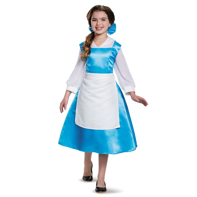 コスプレ 仮装 ベル ブルードレス 子供用 L 【 コスプレ 衣装 ハロウィン 仮装 コスチューム 子供 アニメ キッズ ディズニープリンセス グッズ ドレス 美女と野獣 女の子 公式 童話 こども