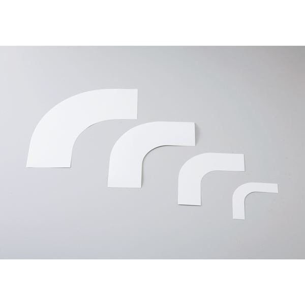 ガードテープ用コーナーテープ GTL-50W カラー：白 50mm幅[10枚1組]