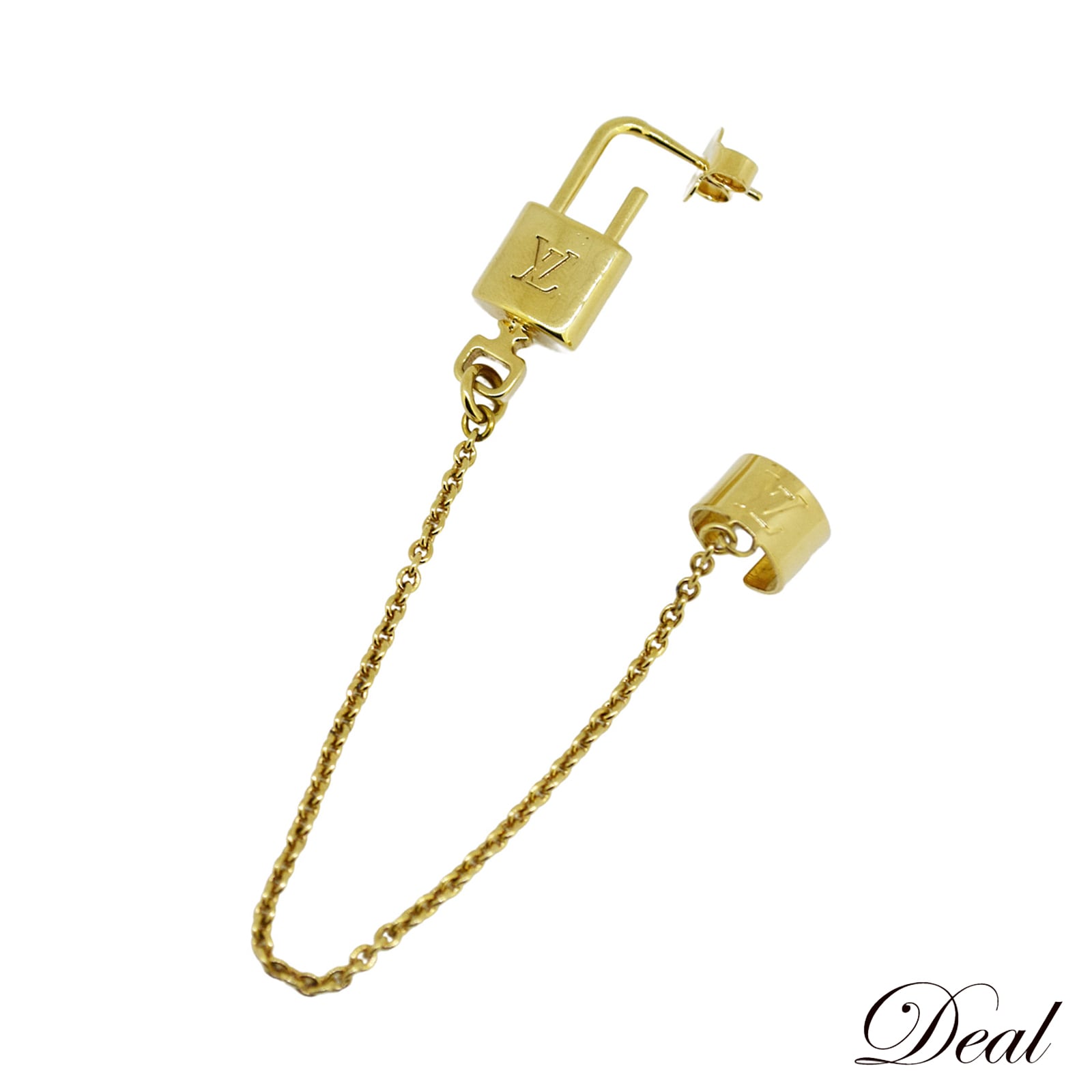 SALE ルイ・ヴィトン ロッキーピアス イヤーカフ M00573 片耳のみ ゴールド レディース ピアスLV