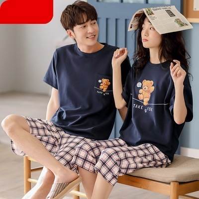 ルームウェア パジャマ 寝巻き Tシャツ ハーフパンツ トップス ボトムス 上下セット 2点セット ツーピース 半袖 袖あり チェック柄 ラウンドネック パンツ ズボン 七分丈 7分丈 ゆったり