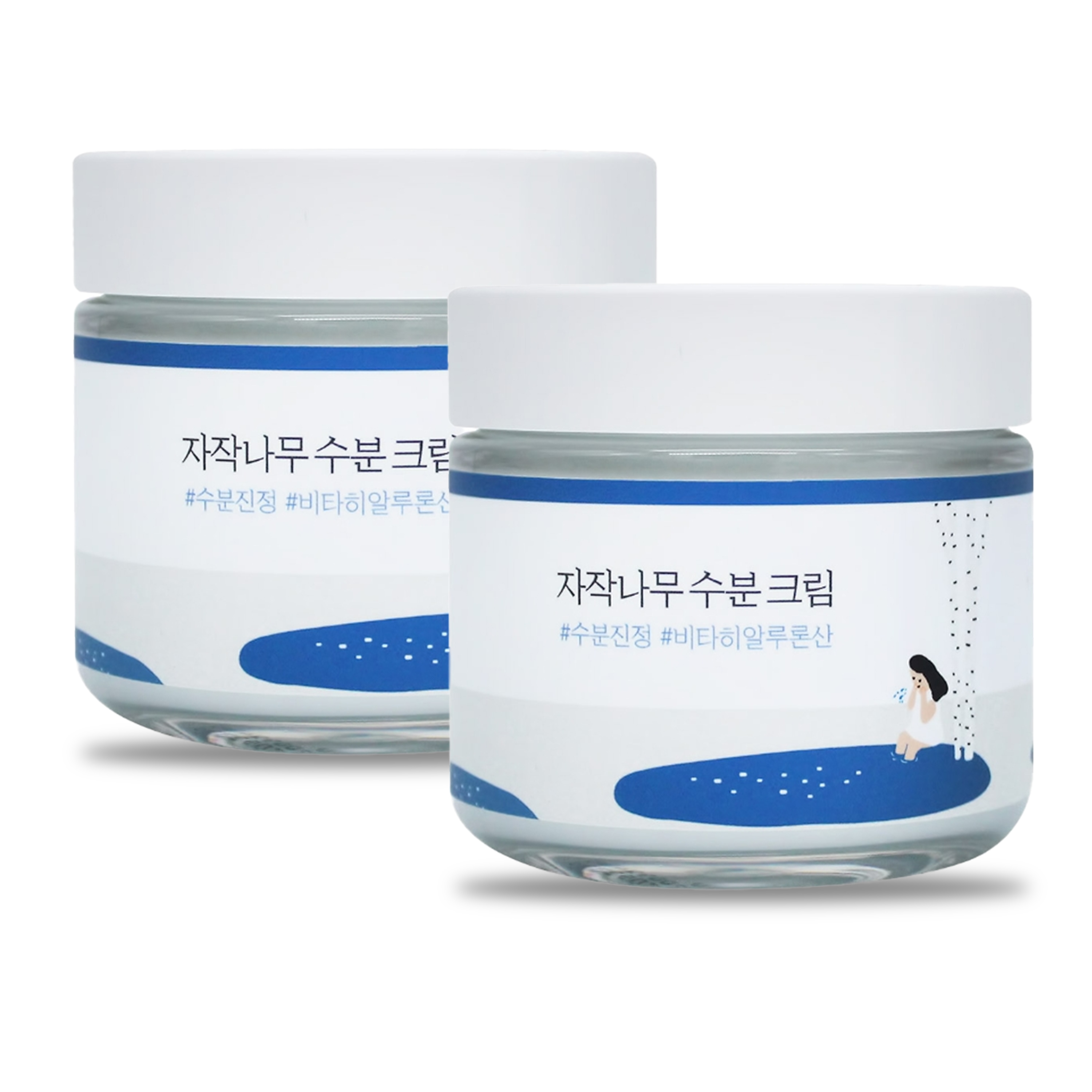 【1+1セット】シラカバ水分クリーム 80ml×2本 敏感肌 保湿クリーム 低刺激 韓国コスメ