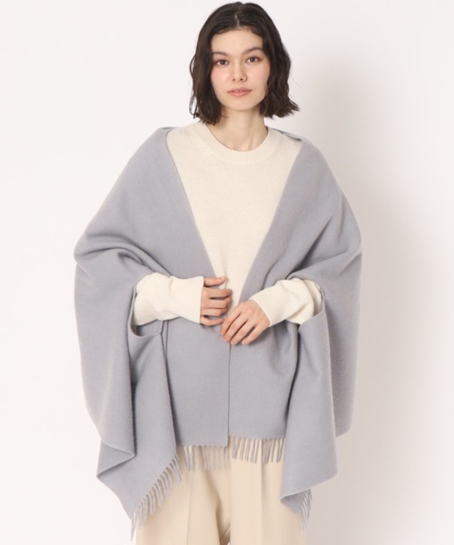 [最安値挑戦]ストール ウール100%２WAYストール / ポンチョ レディース メンズ