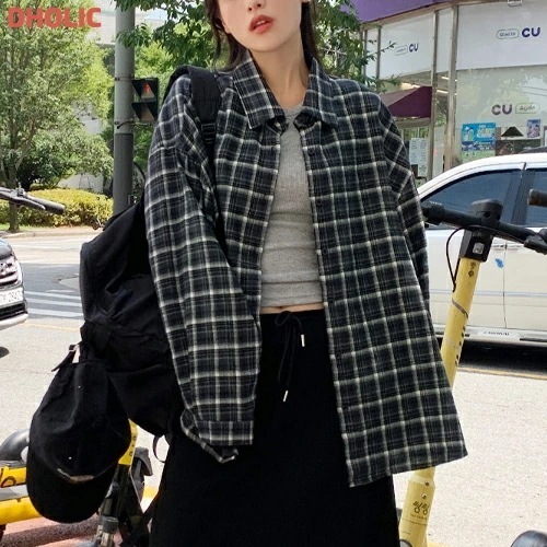 ルーズチェックシャツ 4,528円