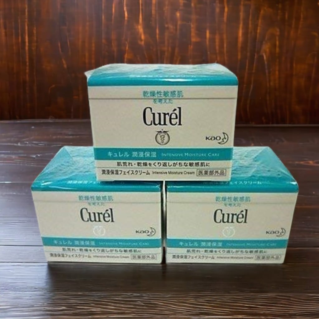 セット販売　花王 キュレル 潤浸保湿 フェイスクリーム (40g)×3個セット curel 敏感肌用クリーム　【医薬部外品】 6,320円