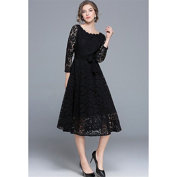 フォーマルドレス 謝恩会 パーティードレス 袖あり 着痩せ ロング丈 二次会 40代 長袖 披露宴 大きいサイズ お呼ばれ 上品 おしゃれ 結婚式 レースワンピース 238