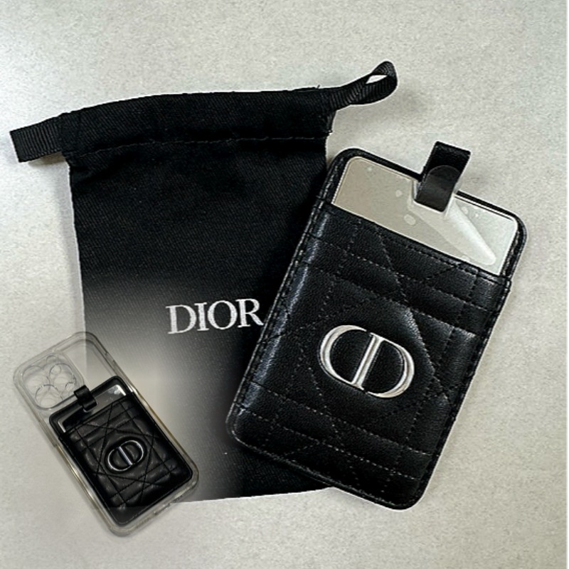 【正規品】[DIOR] ディオールカードウォレット/カードケース&鏡/ウォレットネックレスアクセサリー二つ折り財布/携帯ケース