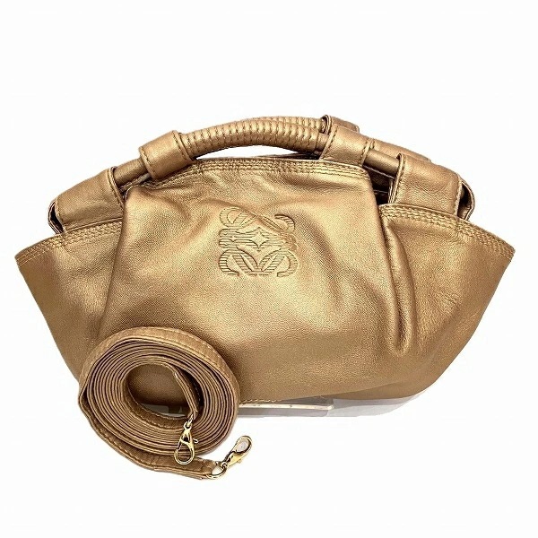 ロエベ アナグラム ミニナッパアイレ バッグ ハンドバッグ ショルダーバッグ レディース【中古】