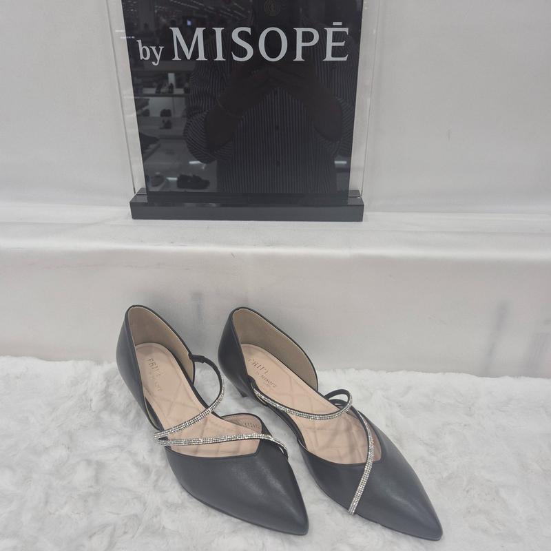 By 女性 ストラップ ポイント パンプス 112HT412DF009 BLACK 2 JJ