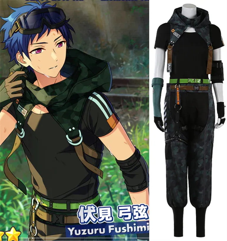 ES あんさんぶるスターズ スカウト前線の番犬 伏見弓弦 乱凪砂 朱桜司 七種茨 コスプレ衣装 コスチューム