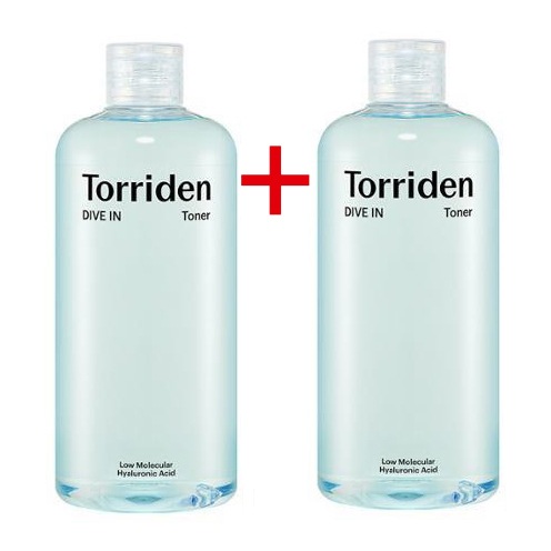 [1+1]トリーデンダイブイン低分子ヒアルロン酸トナー 500ml X 2個 (化粧綿60枚2個)