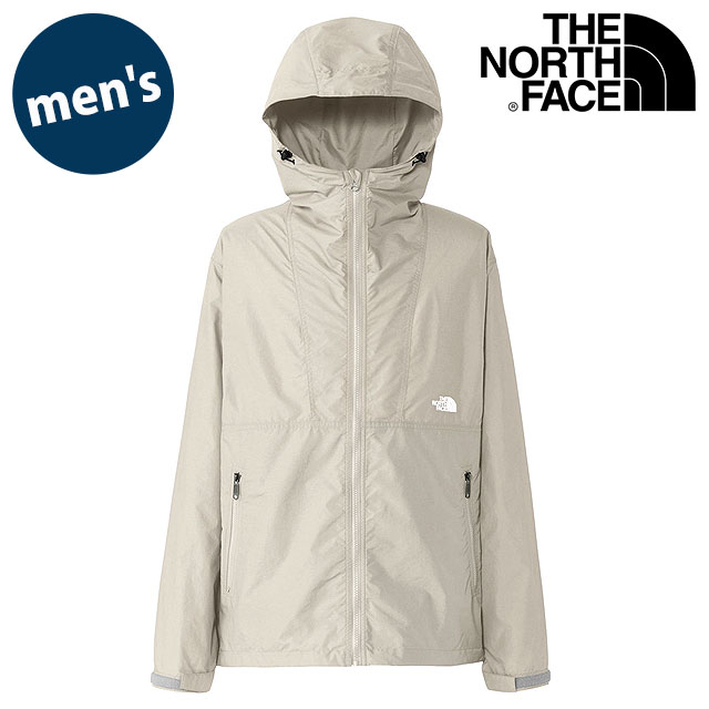 コンパクトジャケット [NP72530-FI] Compact Jacket メンズ TNF アウトドア ライトアウター ナイロンジャケット 撥水 フォッシルアイボリー 正規取扱店