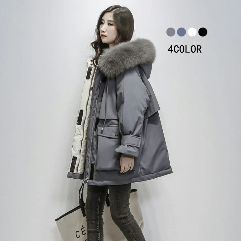 ダウンコート ダウンジャケット レディース 秋冬 ショート丈 アウター 防寒 中綿コート フェイクファー 着痩せ フード付き 暖かい カジュアル 30代40代50代