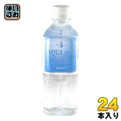 アクアリッチウォーター 蒸留水 500ml ペットボトル 24本入 水 軟水 ウォーター 5,879円