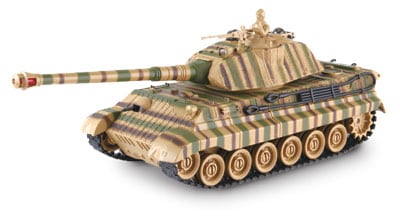 童友社 RC ワールドバトルタンク（赤外線バトルシステム搭載） ドイツ キングタイガー型(40MHz) ラジコン DYS R/Cドイツキングタイガー