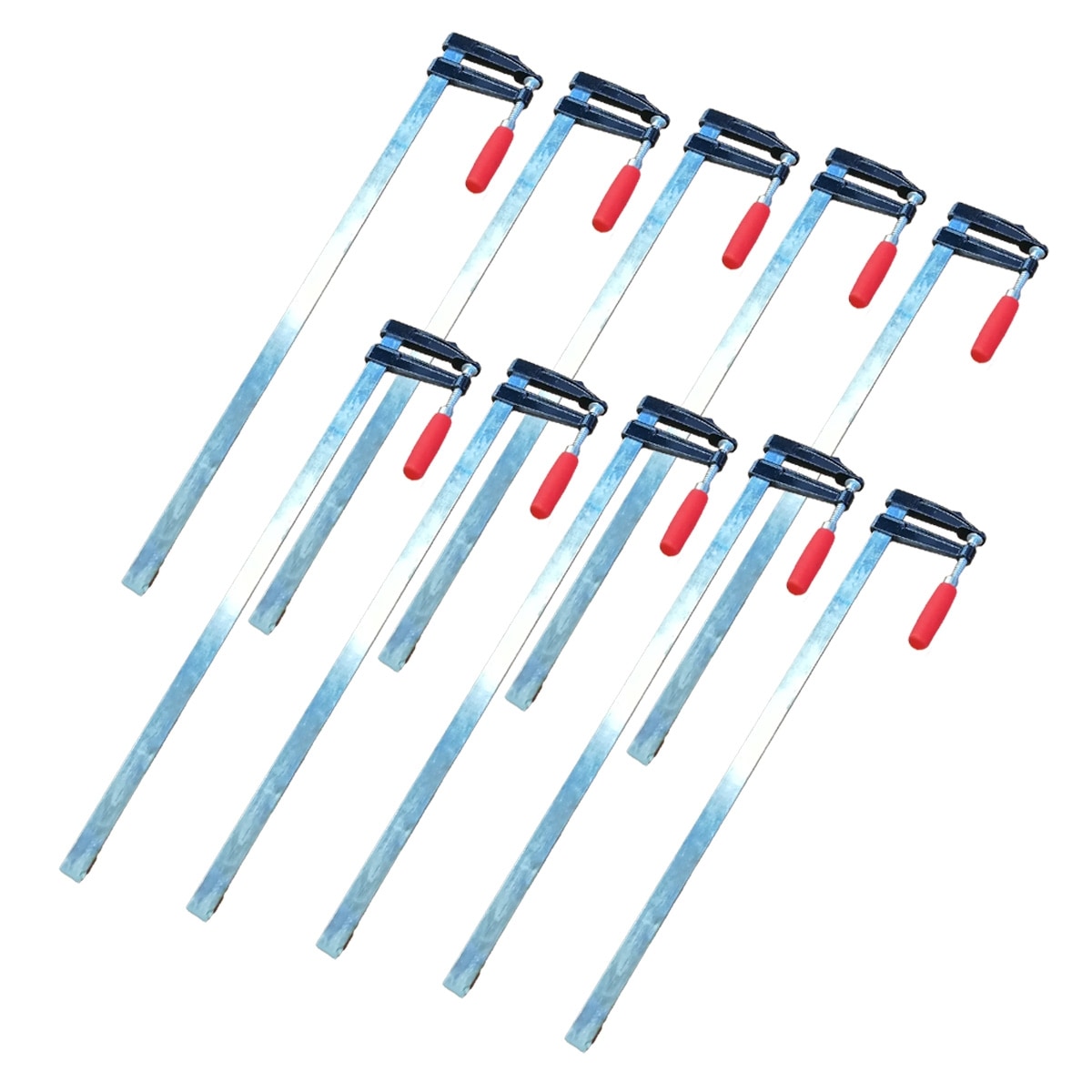 F型クランプ 80mm×600mm 10本セット 強力 固定工具 木材 工作 木工 溶接 作業用 DIY 日曜大工 作業用F型クランプ 工具 C型 L型 固定 グリップ ロック