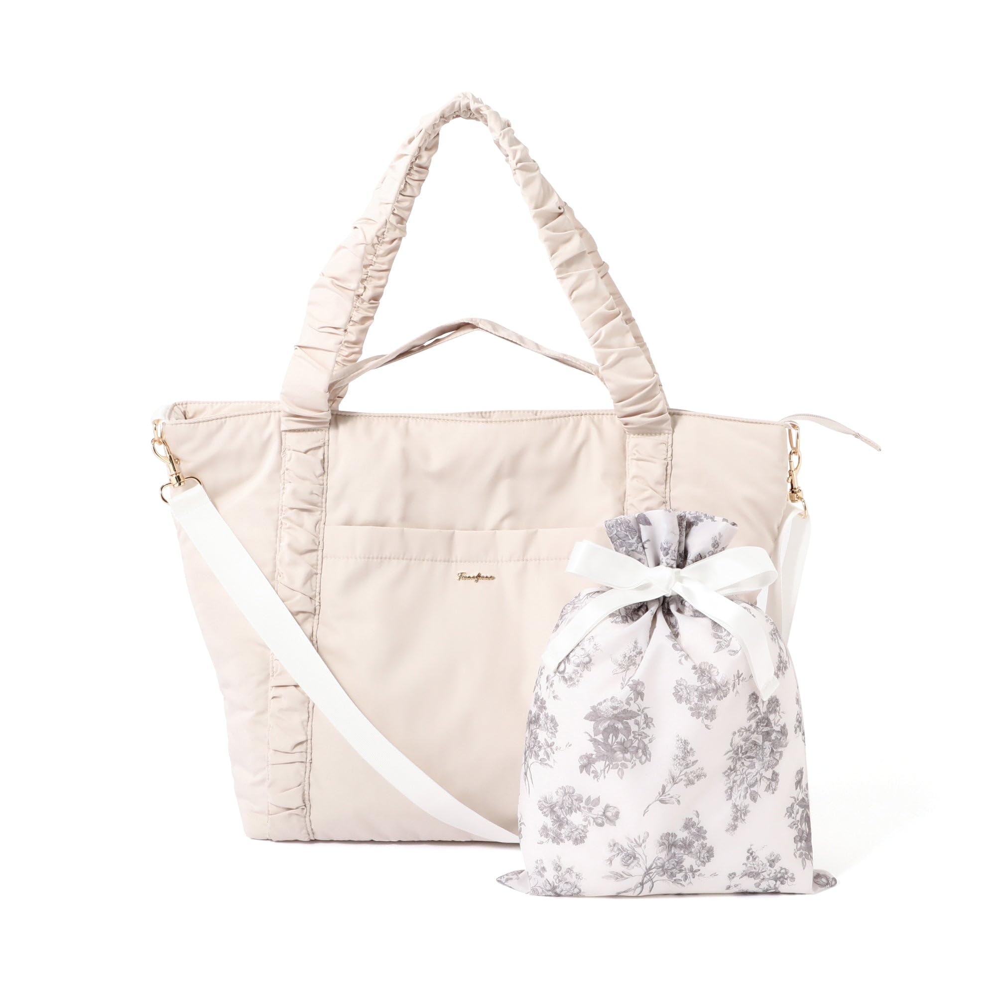[Francfranc] フランフラン クラシックフラワー トラベルバッグ 撥水加工 旅行 トラベル キャリーオン 軽量