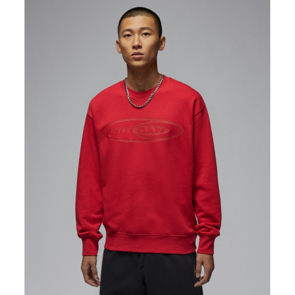 ナイキジョーダンエッセンシャルクルーネックスウェットシャツ M-バーシティレッド:バーシティレッド/ HV9283-636