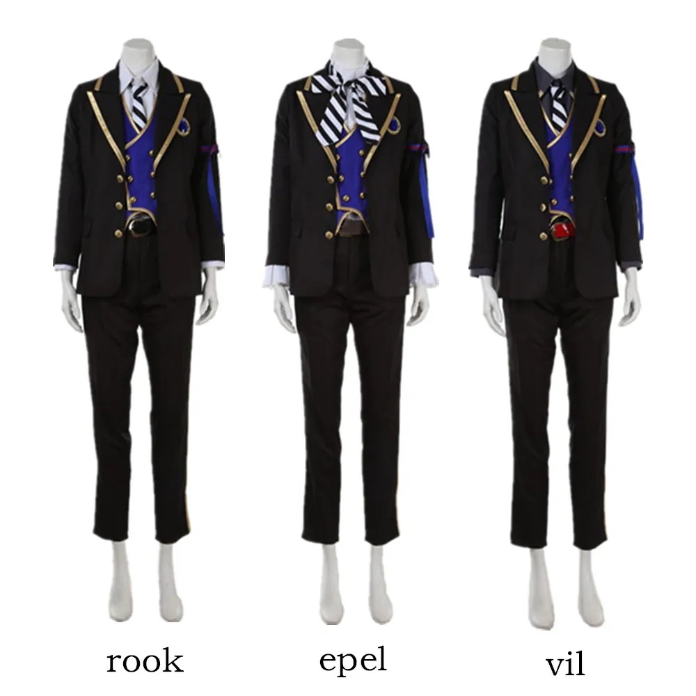 ツイステッドワンダーランド　ツイステ　ポムフィオーレ寮 epel rook vil エペルフェル ルークハント ヴィルシェーンハイト コスプレ衣装 コスチューム 学園祭 イベント 文化祭