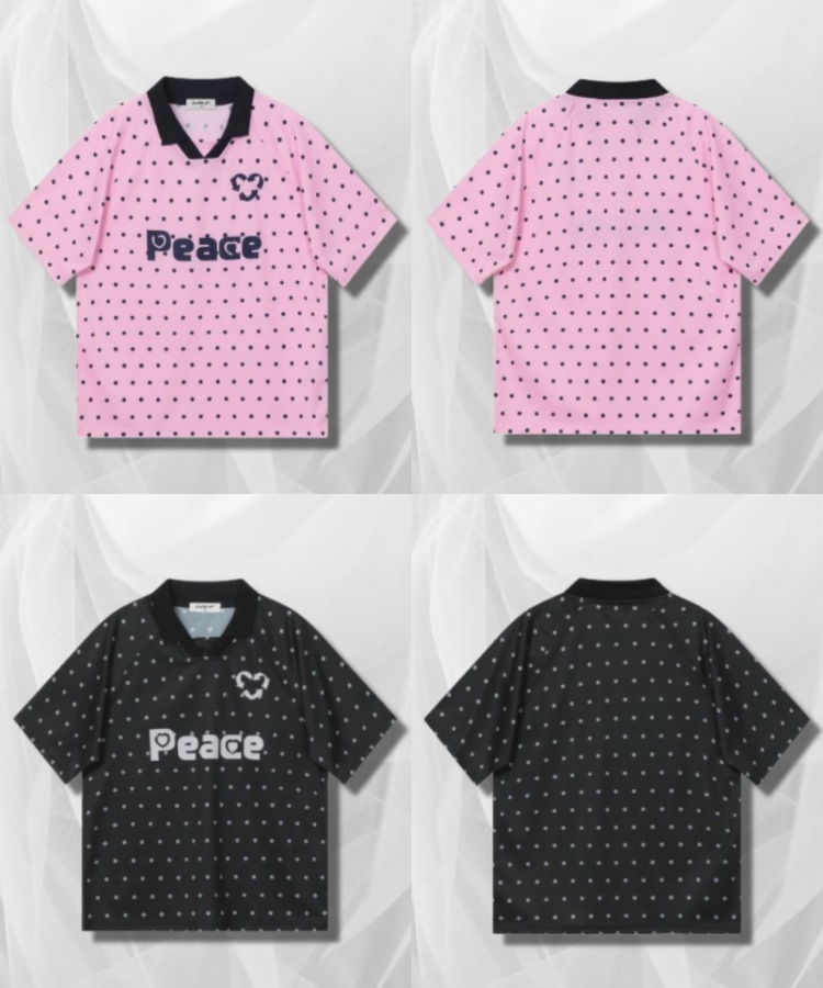 韓国 人気 ロゴTシャツ[BAUF] 3 LOGO DOT SLIM FIT T-SHIRT Qoo10 BAUF DOT JERSEY T-SHI ロゴ