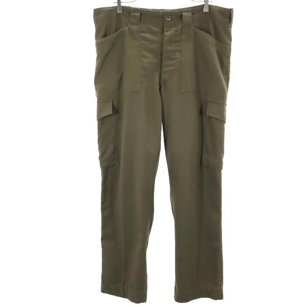 オーストリア軍 ミリタリー カーゴパンツ カーキ系 Austrian Army ボタンフライ ビッグサイズ メンズ