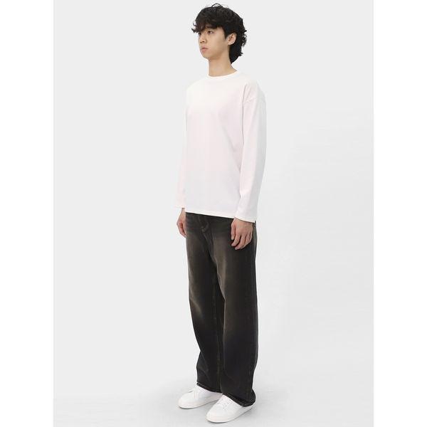 メンズ ブラシ ウォッシング ワイドパンツ デイリー ジーンズ SHL088_P398703573