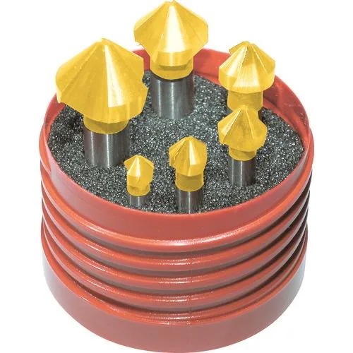【メーカー直送品】Titex チタンコーティングカウンターシンク6本セット Z3711TIN-6.3-20.5