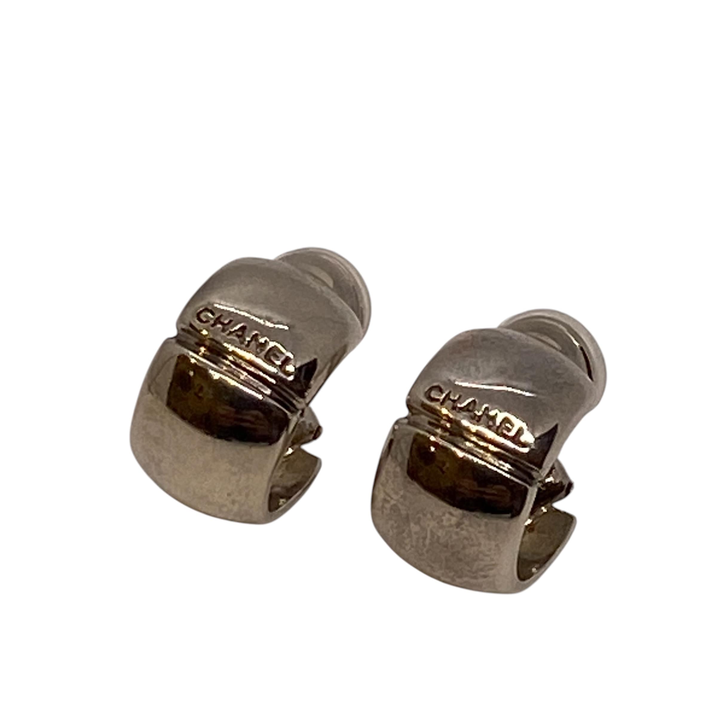 【中古】 ヴィンテージ フープ イヤリング SV925 ブランド レディース　ABランク