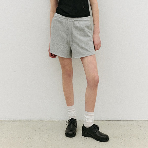 NUBASIC TRAINING SHORT PANTS MELANGE GRAY