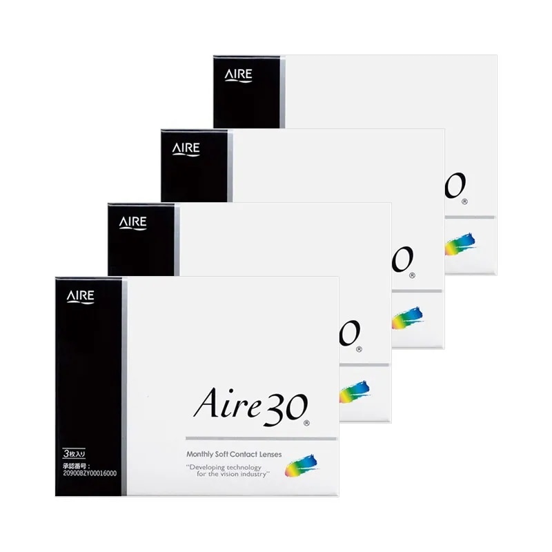 3枚入 [ 4箱 ] アイレ30 クリア コンタクトレンズ マンスリー