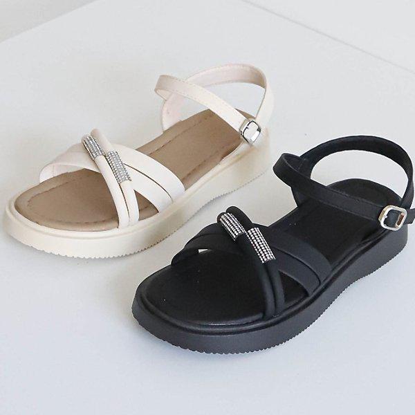 シューズビーズストラップ プラットフォーム レディース サマーサンダル 2.5cm sjlux 5349_P397892267