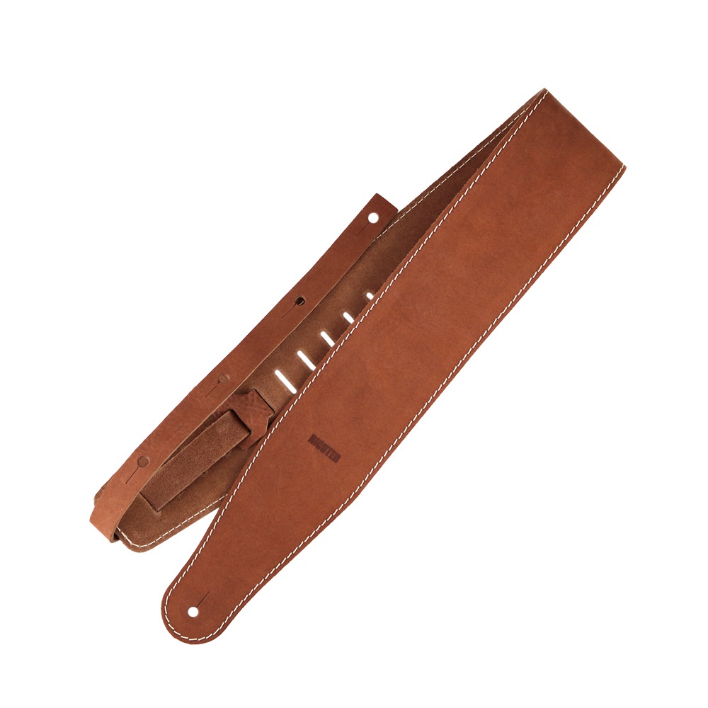Richterシリーズ ハンドメイド仕様本革ギターストラップ Raw III Contour Waxy Suedeシリーズ 1556 Brown 幅広9cm ドイツ製