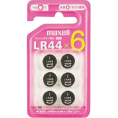 他サイト： マクセル LR446BSC ボタン形アルカリ電池 LR44 6BSC (6個入り)の商品画像