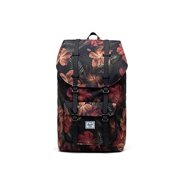 Herschel Little America Laptop Backpack， Tropical Hibiscus， Classic 25.0L 並行輸入品
