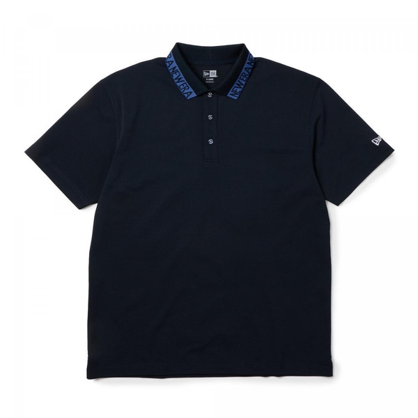 ニューエラ NEW ERA 半袖 ポロシャツ 鹿の子 Collar Logo ネイビー ゴルフ 14859944