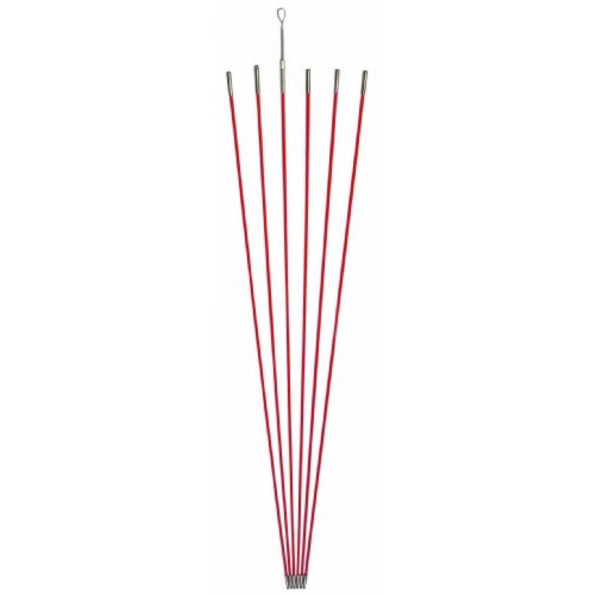 デンサン ジョイント釣り名人Jr. φ5mm× 1.0m オレンジ 6本 ケーブル索引具 JF-5030