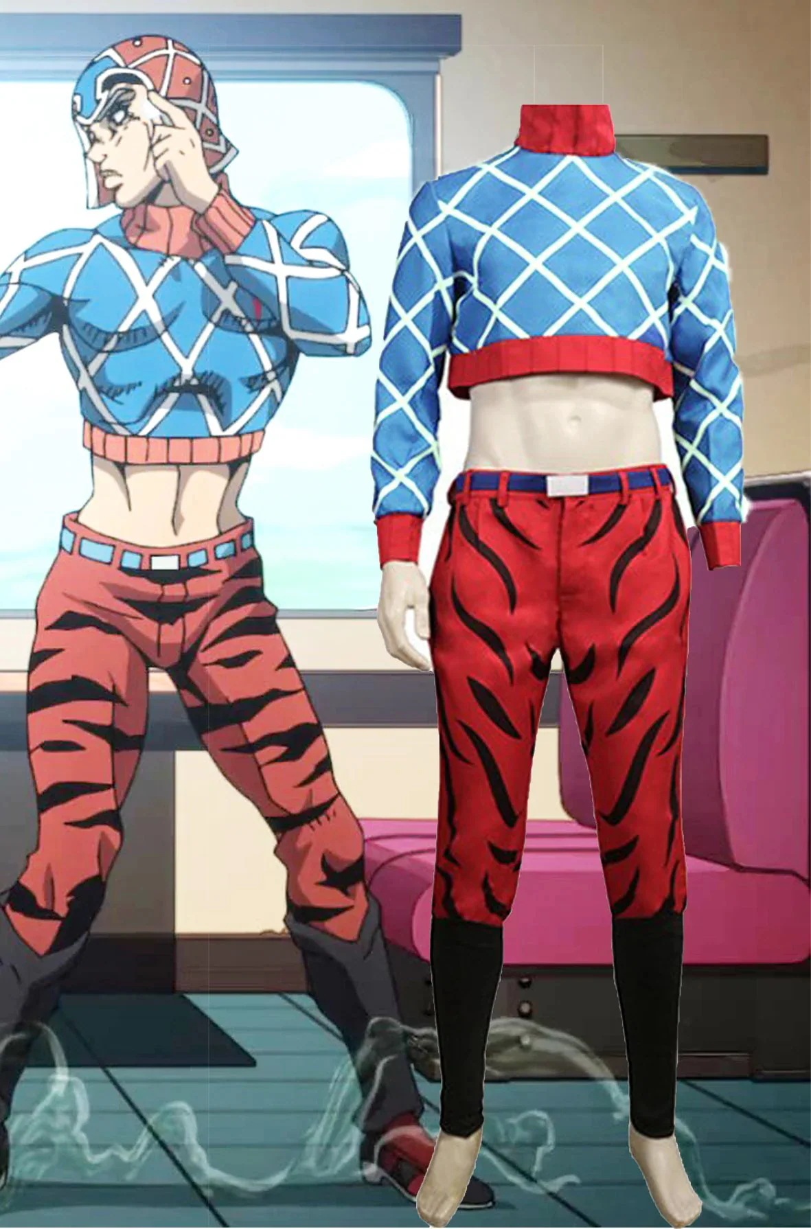 ジョジョの奇妙な冒険 黄金の Guido Mista グイード ミスタ コスプレ衣装 コスチューム
